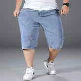 Jean minimaliste d'été au genou pour hommes de grande taille